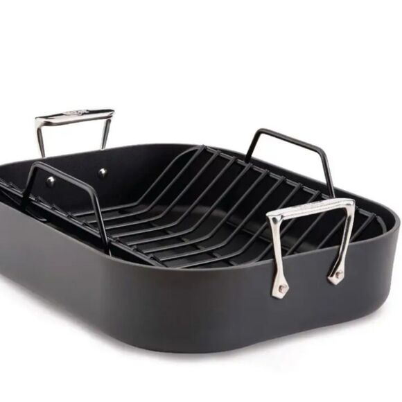 All-Clad NS Pro Non-Stick Roaster Pan w/ Rack - Picture 2 of 7